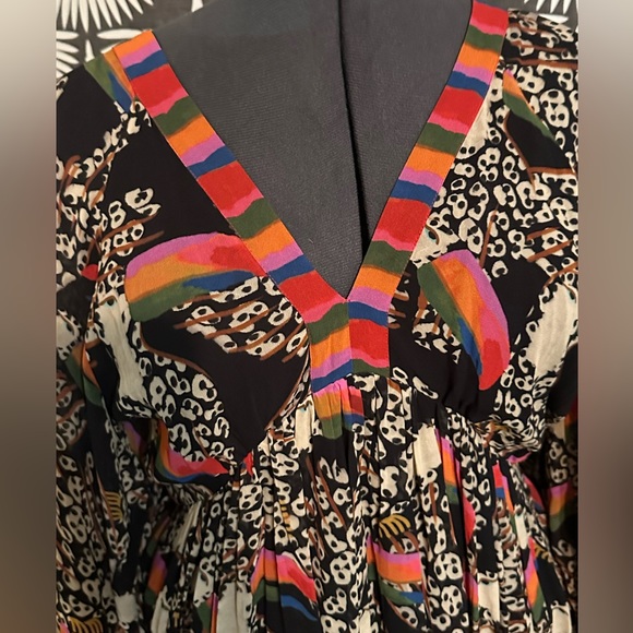 FARM RIO Leopard Toucans Dress - MAXI DRESS Size LG - Picture 8 of 14